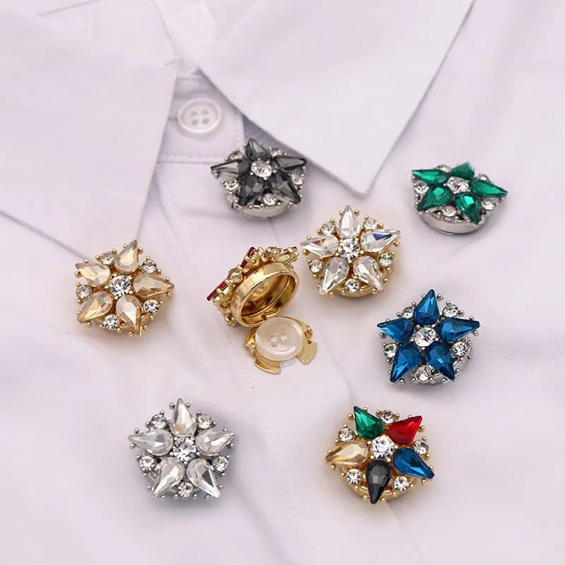 Chemise bouton boutons de manchette ensemble embellissement de mode hommes et femmes affaires décontracté formel attache vêtements vêtements bijoux