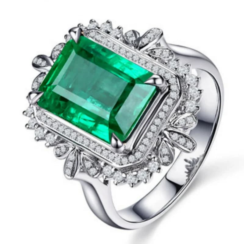 Bague en argent 925 avec imitation de jade naturel, design circulaire unique, bijou vert exquis, excellent choix de cadeau