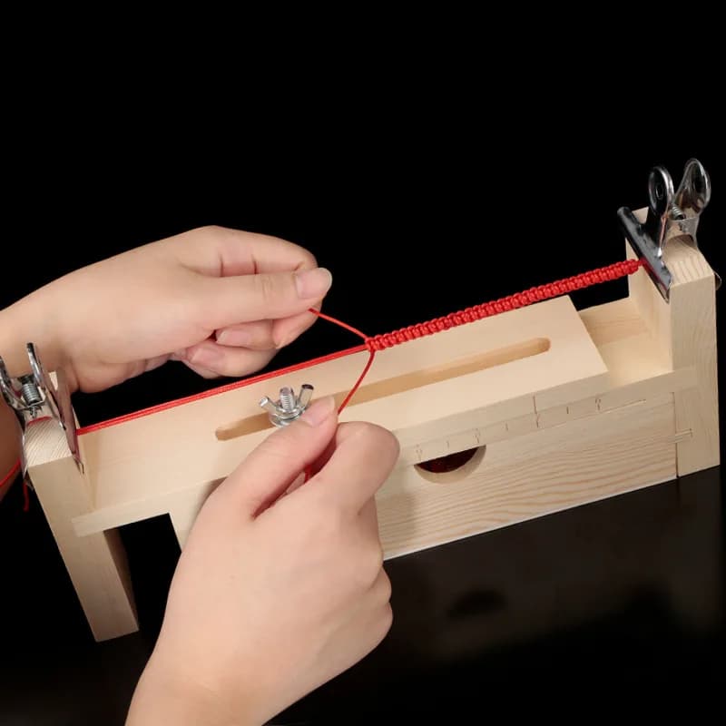 Tisserolère de perlage pour la fabrication de bijoux DIY, avec élastique et aiguille pour perles tchèques, pour bracelets, colliers, artisanat, débutants et adultes