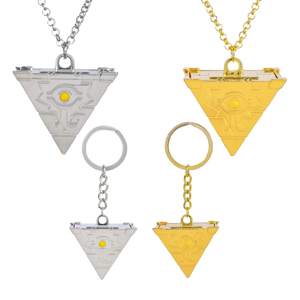 Mode Anime yu-gi-oh collier Yugi Muto grande taille 3D Millenium Puzzle roue du millénaire sagesse pendentif collier pour les Fans bijoux