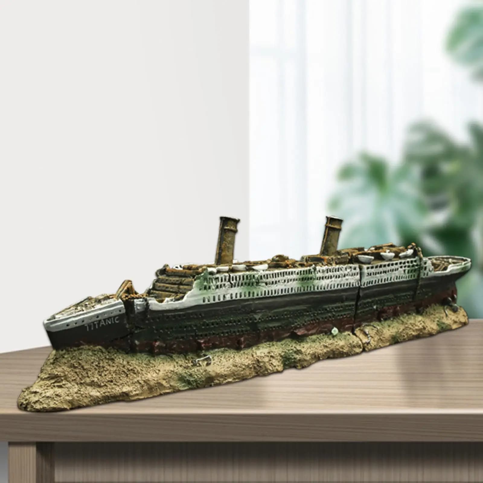 Ornement de navire Titanic en résine pour Aquarium, décor d'aménagement paysager