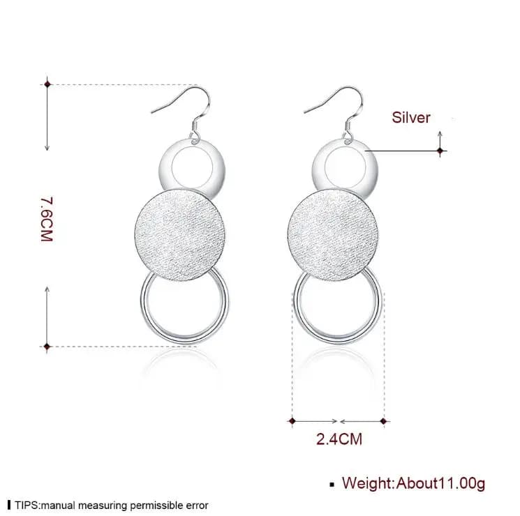 Store 925 boucles d'oreilles longues en argent Sterling pour femmes bijoux de mode cadeaux de vacances classique rétro