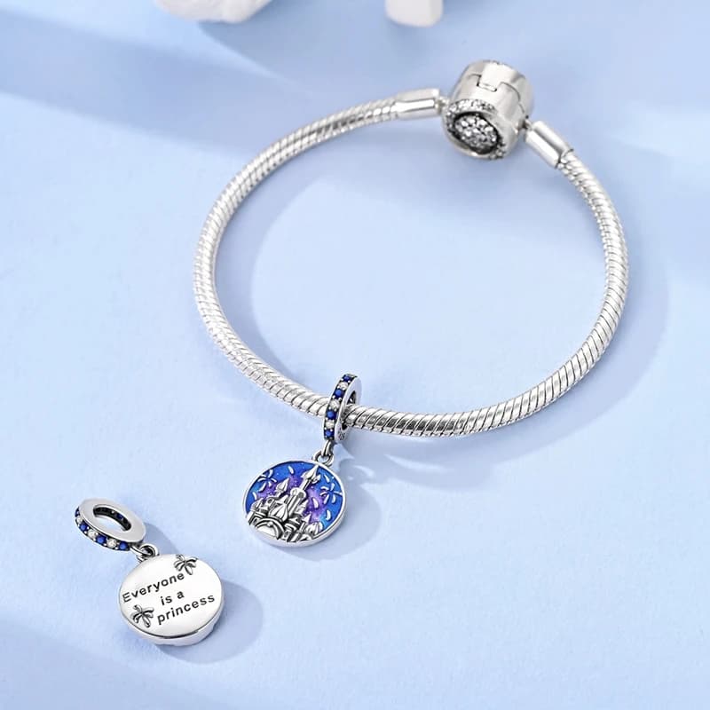Breloques château de rêve en argent Sterling 925, perle en Zircon CZ coloré, adaptées au Bracelet Original, bricolage de bijoux pour femmes, cadeau