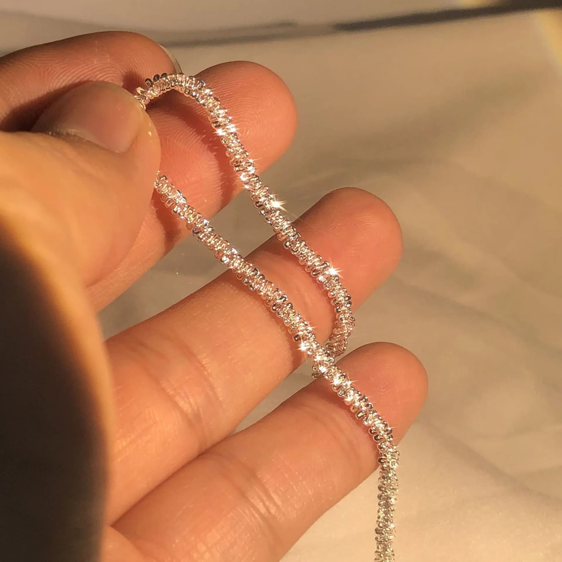 Collier en argent sterling S925 2 mm