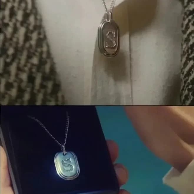 Collier pendentif lettre S Kdrama Lovely Runner, collier ras du cou pour couple, bijoux de style identique à celui de Kim Hye Yoon et Byeon Woo Seok