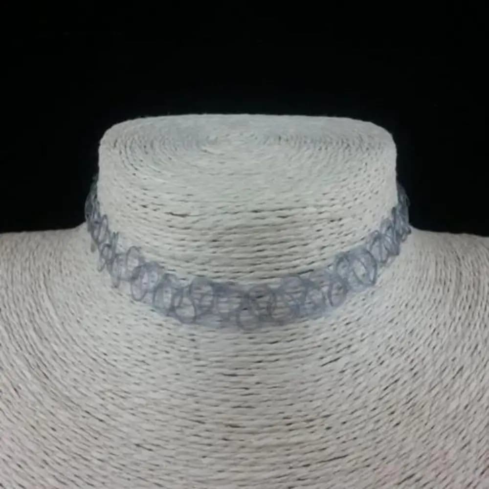 Collier Ras du Cou Noir pour Tatouage Rétro, Bijoux Gothiques artificiel astiques, Multi Documents, Vintage des Années 90