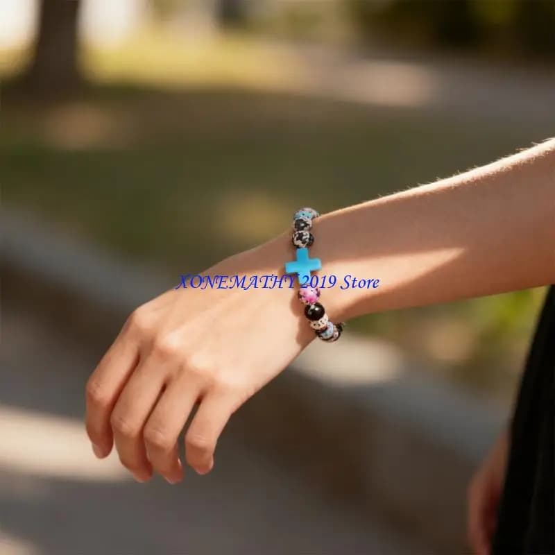 F42F – Bracelet élastique confortable en perles pour femmes