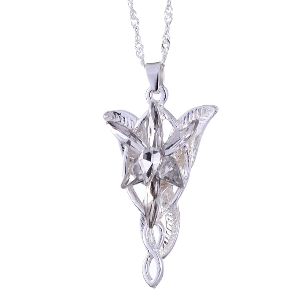Mode Arwen Evenstar collier les elfes princesse cristal cubique zircone pierre pendentif bijoux pour femmes cadeaux