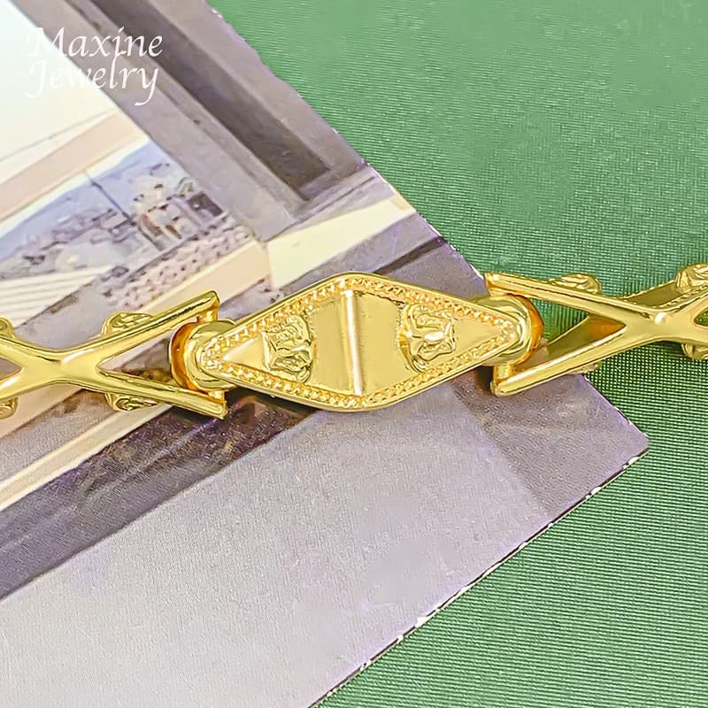 Collier Hip Hop de 24 pouces en chaîne longue dorée, plaqué or 18 carats, style Dubaï, ensemble de bijoux pour homme, bijoux de fiançailles, cadeaux de luxe