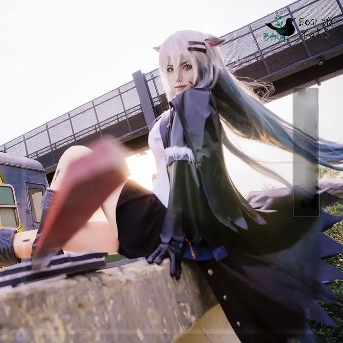 Arknights Lappland Cosplay Costume pour femme, robe de soirée mignonne, vêtements animés trempés, uniformes d'Halloween et de carnaval, sur mesure