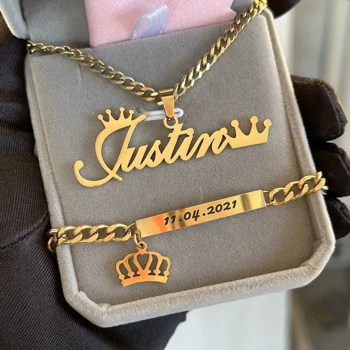 Ensemble de bijoux Punk pour hommes et femmes