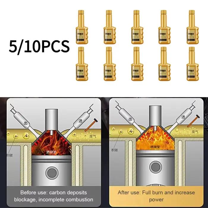 Nettoyant injecteur diesel 5/10 pièces, décarbonisant automobile, additif carburant, nettoyant huile moteur, liquide carburant économe en énergie