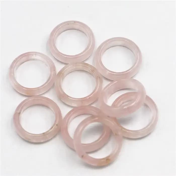 Bague en quartz rose, 1 pièce