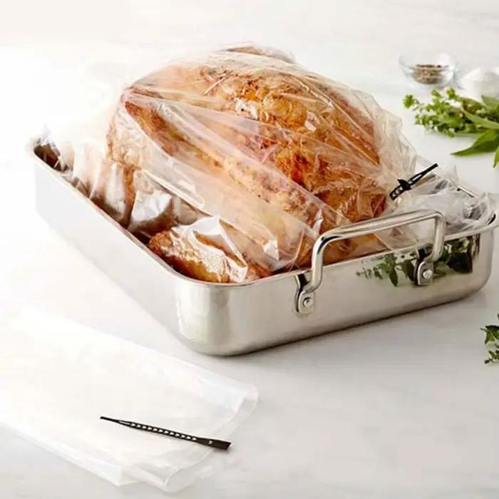 Sac de cuisson jetable pour rôtir la dinde, sacs de four, sacs de grille-pain, Q5N5