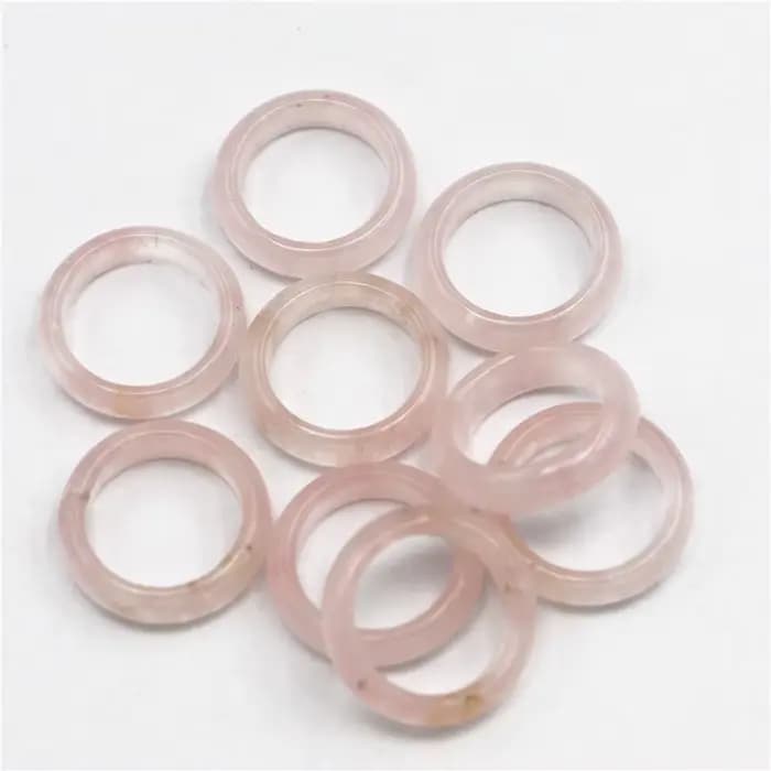 Bague en quartz rose, 1 pièce