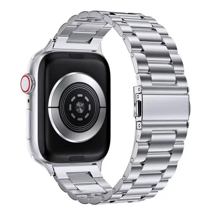 Bracelet en acier inoxydable pour Apple Watch Ultra 3/2, 46mm 49mm 40mm 44mm 42mm 41mm 45mm, IWatch série 11 10 9 8 7 SE 6