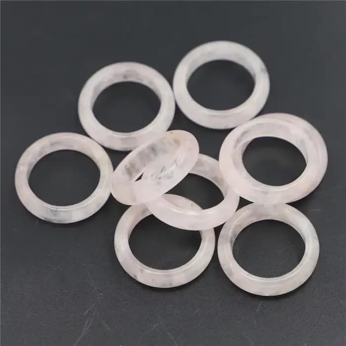 Bague en quartz rose, 1 pièce
