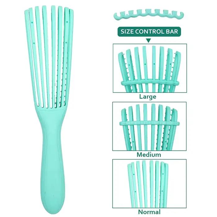 Peigne à cheveux brosse démêlante Massage du cuir chevelu brosse à cheveux brosse démêlante pour cheveux bouclés cheveux épais poulpe brosse à cheveux femmes hommes Salon