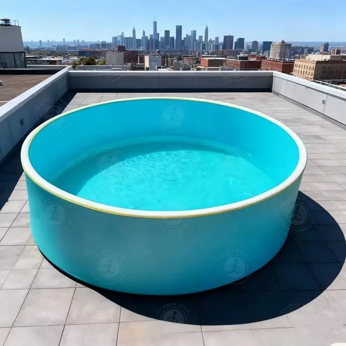 Piscines gonflables, piscine hors sol gonflable carrée, pour utilisation en extérieur dans la cour.