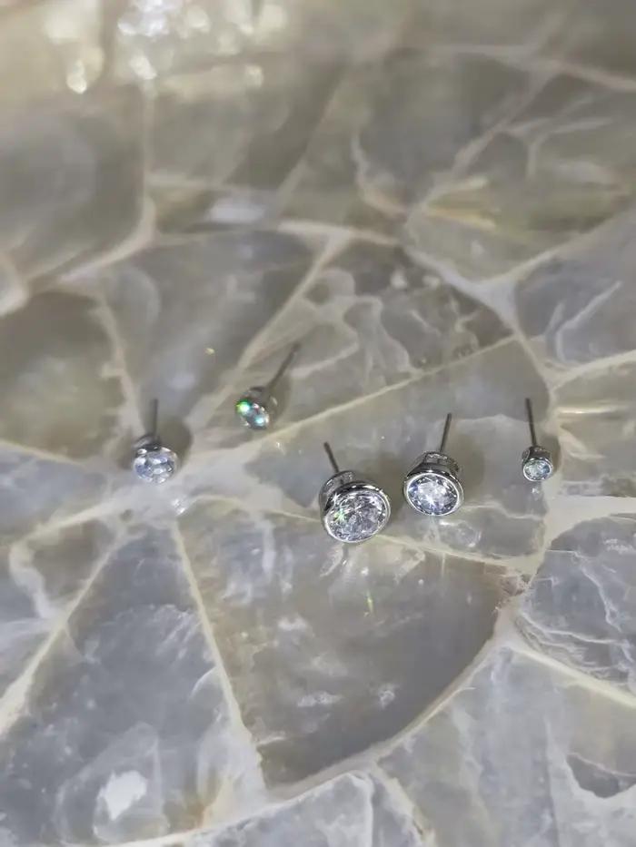 REETI nouvelle haute qualité Super brillant Zircon 925 en argent Sterling boucle d'oreille pour les femmes bijoux en gros cadeau