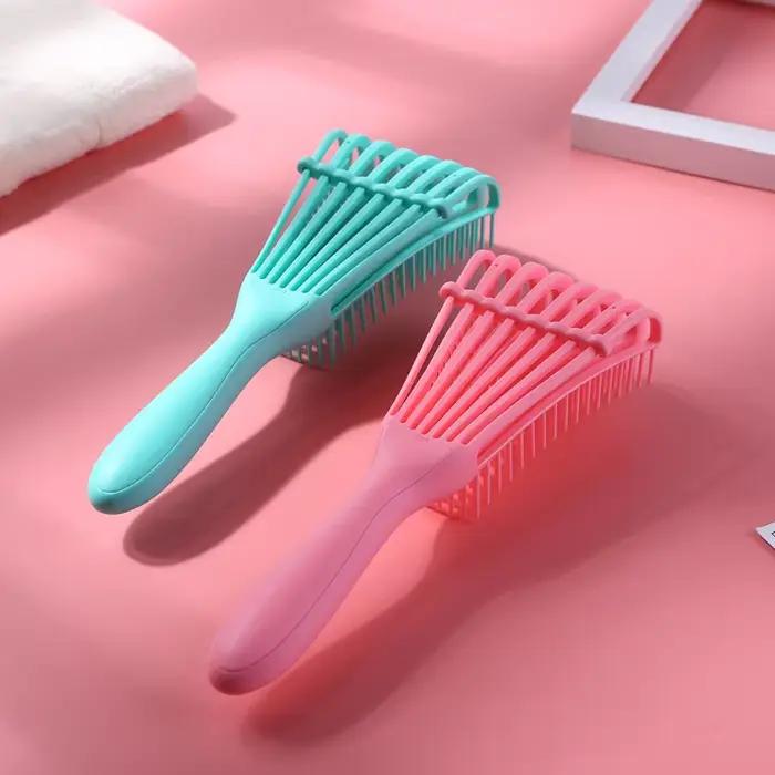 Peigne à cheveux brosse démêlante Massage du cuir chevelu brosse à cheveux brosse démêlante pour cheveux bouclés cheveux épais poulpe brosse à cheveux femmes hommes Salon