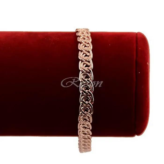 Bracelet couleur or Rose pour hommes et femmes, 7mm, 18cm-23cm, bijoux