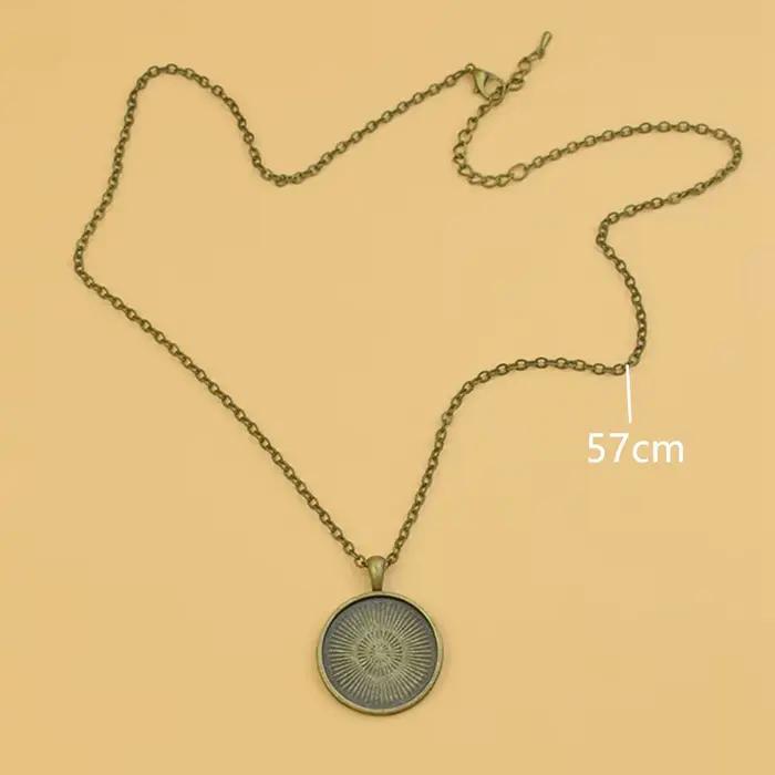 Collier calendrier aztèque pour hommes et femmes, pendentif en cuivre, bijoux Mayas vintage, art des Prairies et du Mexique