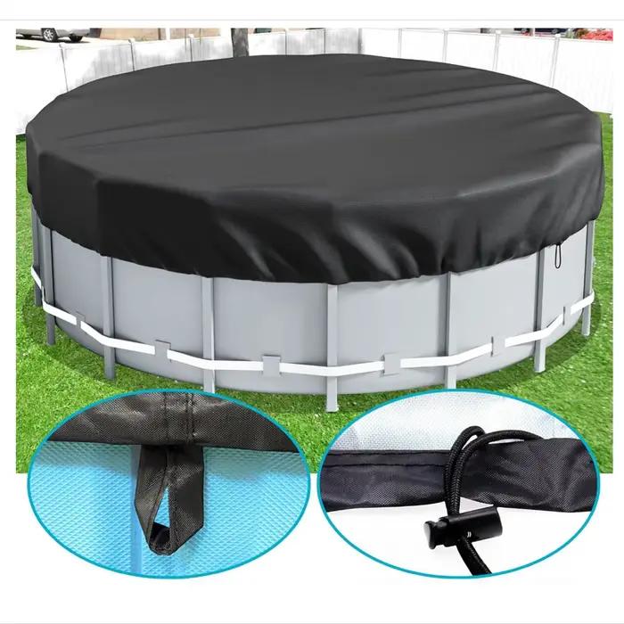 8/10/12FT couvertures de piscine rondes pour piscines hors sol couverture de jacuzzi couvertures solaires couverture de piscine robuste et résistante aux déchirures