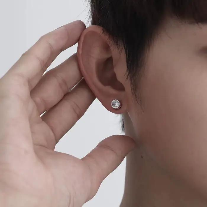 REETI nouvelle haute qualité Super brillant Zircon 925 en argent Sterling boucle d'oreille pour les femmes bijoux en gros cadeau