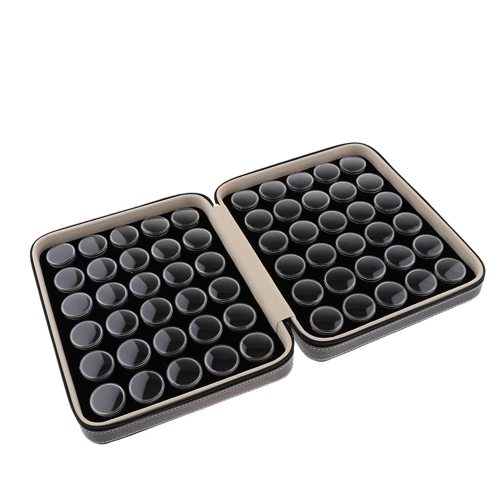 Boîte de rangement ronde pour bijoux en diamant, boîte de rangement pour pierres précieuses, étui po