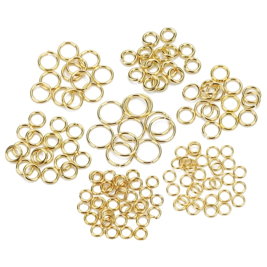 WT-RWJ010 WKT vente en gros 100 pièces résultats de bijoux accessoires anneaux or galvanisé anneaux