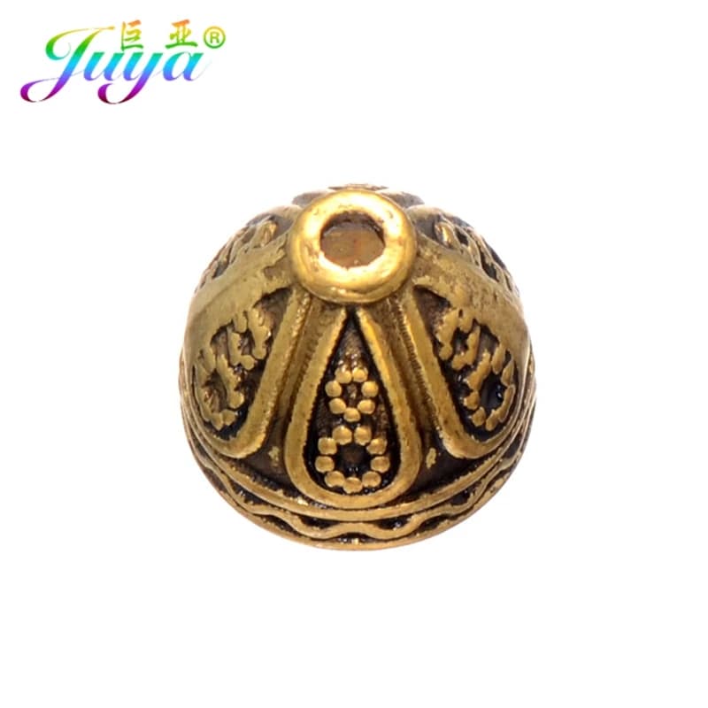 Juya – capuchons de perles plaqués or/argent, accessoires pour la fabrication de bijoux, boucles d'o