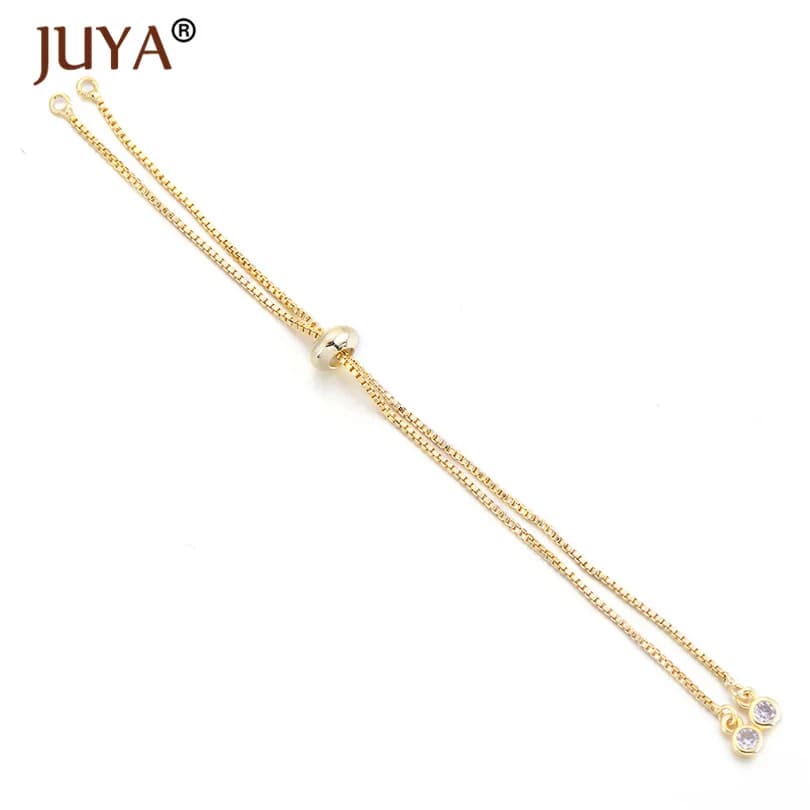 Chaîne Pour la Fabrication de Bijoux, accessoires en cuivre et Zircon, Simple et ajustable
