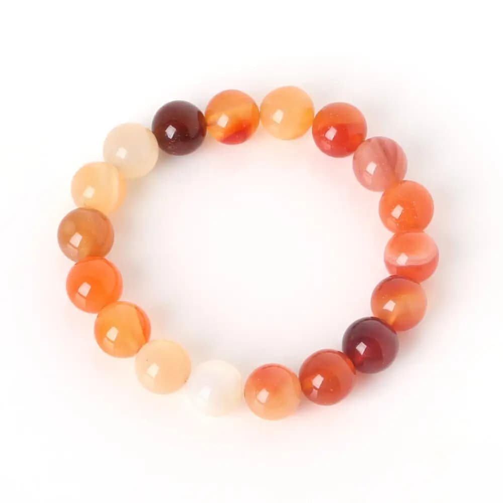 Bracelet à breloques avec perles en pierre naturelle, améthystes violettes de 6mm, Bracelet de perle
