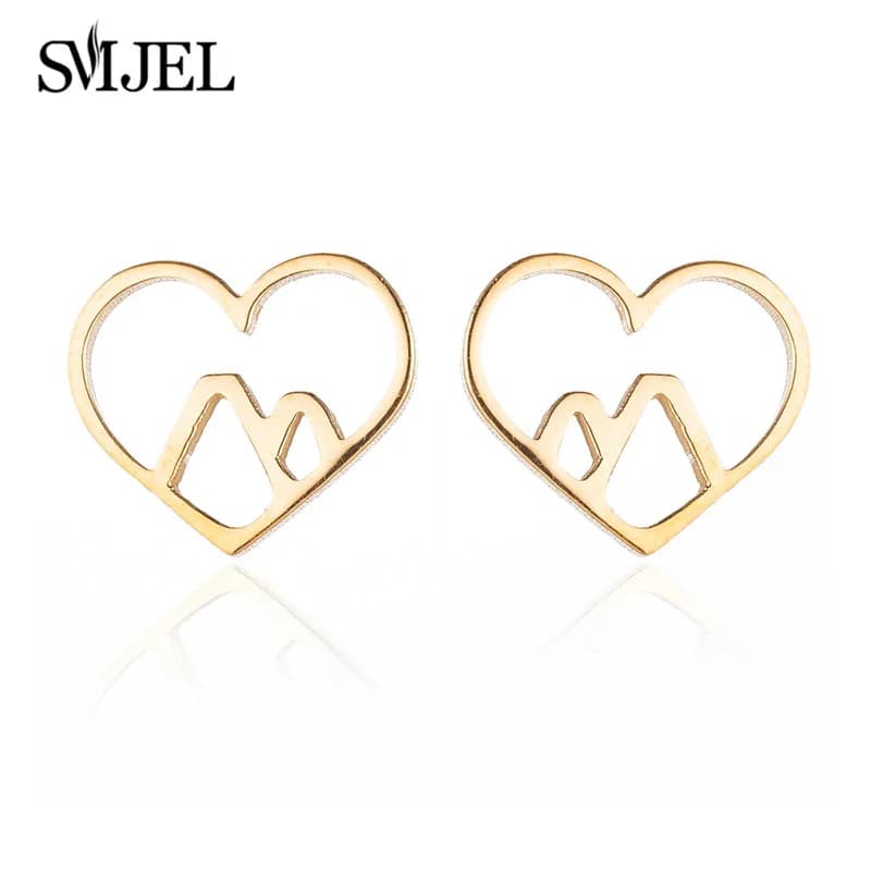 SMJEL 2025 à la mode Art déco Triangle collier femmes montagne charme géométrique colliers en acier