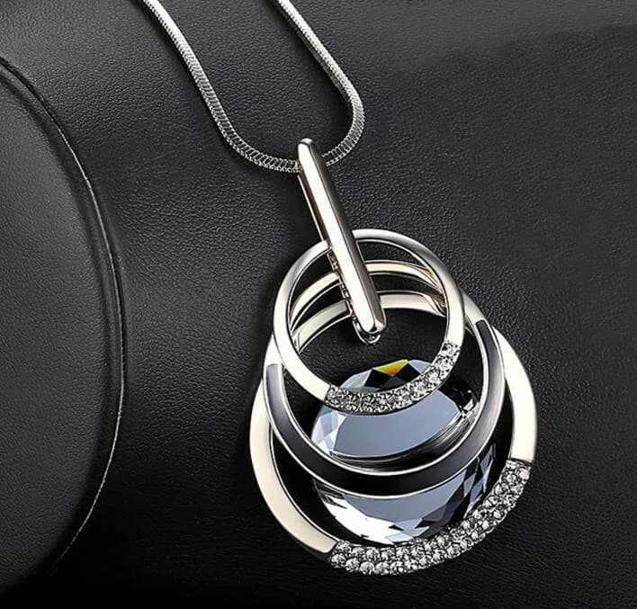 Meyfflin – Collier Long pour femmes, pendentif rond, Maxi, à la mode, Bijoux, collection 2022