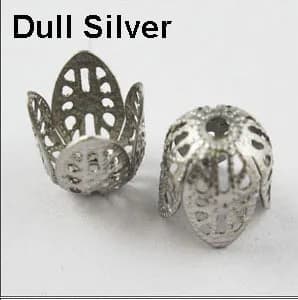 Trouver des bijoux 11MM filigrane perle embout cône or argent Bronze nickelé (60 pièces = 1Lot!)