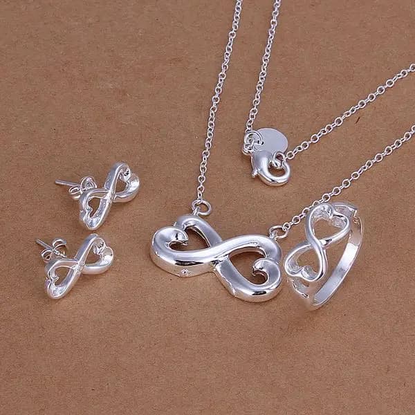 925 argent sterling certains modèles cadeau de Saint Valentin collier bracelet boucles d'oreilles en