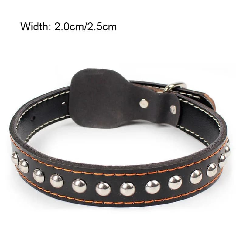 Collier en cuir PU pour chien et chat, accessoire tendance, Durable, laisse pour petits, moyens et g