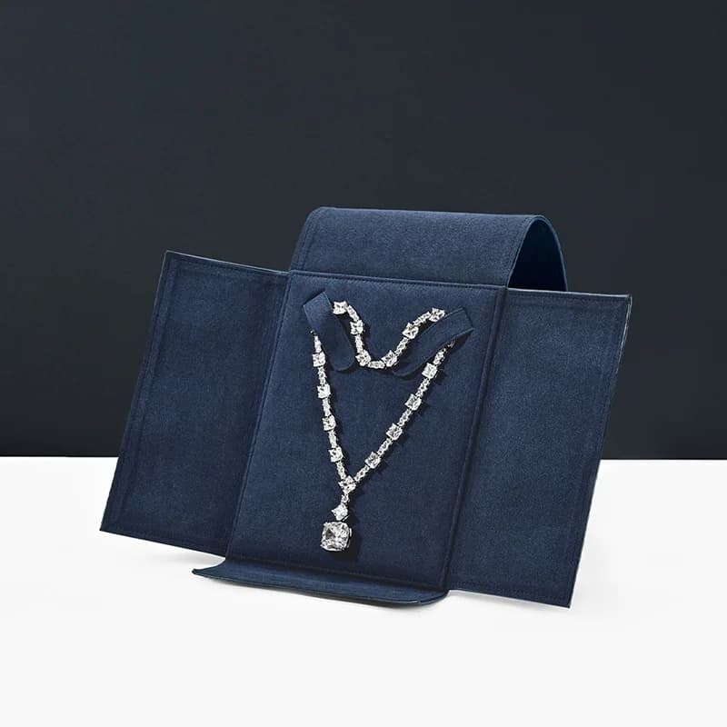 Oirlv grand sac à bijoux collier en cuir organisateur de bijoux bijoux haut de gamme collier sac col