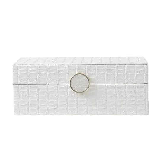 Boîte à bijoux en bois multifonctionnelle en cuir, surface de stockage d'évaluation, fournitures d'e