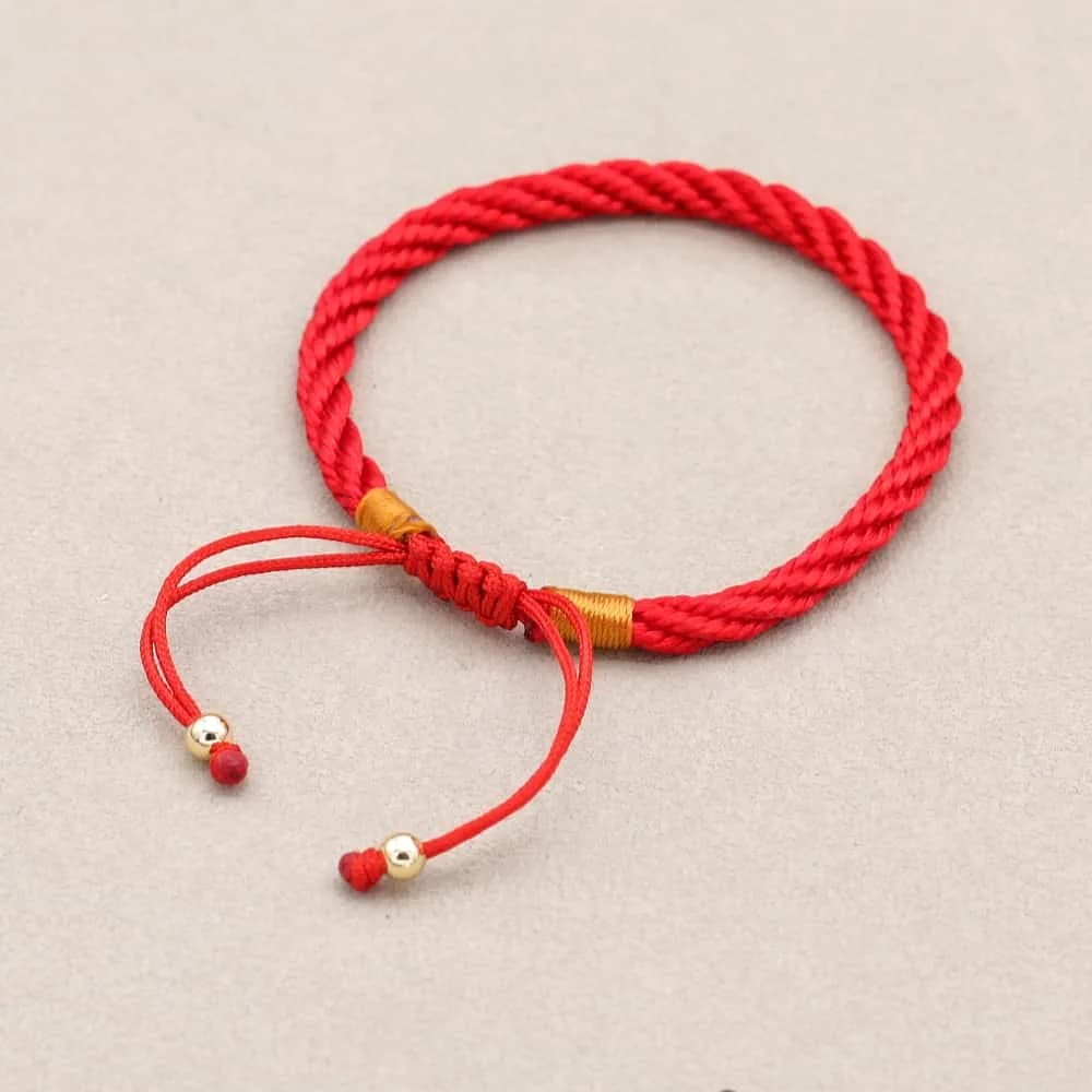 Bracelets porte-bonheur en corde rouge pour femmes, bijoux faits à la main, cadeau pour Couple amour