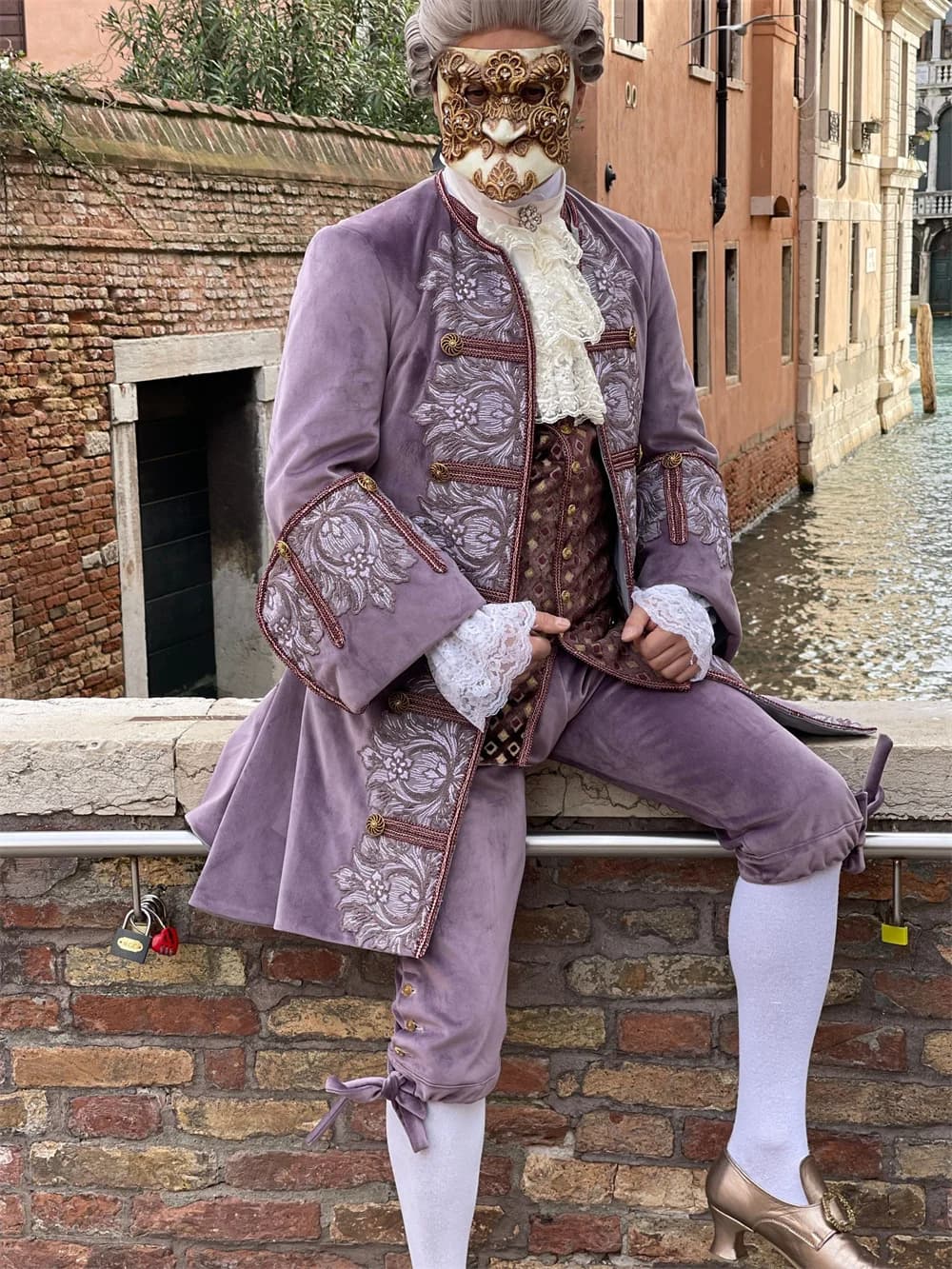 Costume de Marie-Antoinette Historique pour Homme, Cosplay de Gentleman, Victorien, Baroque, Rochead