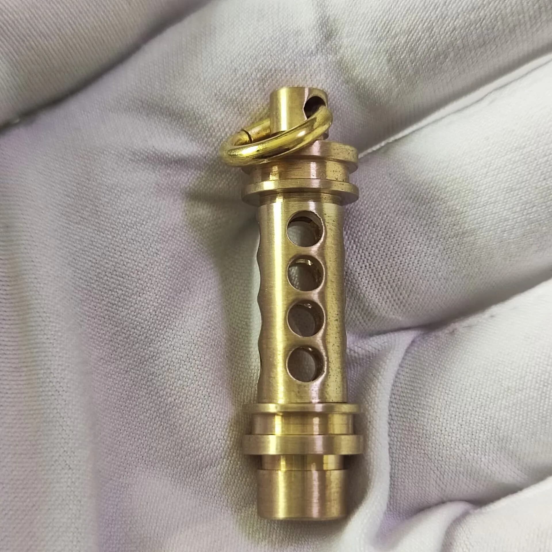 Nouveau 1PC Pendentif porte-clés en laiton avec perles, pour cordon en paracorde et collier