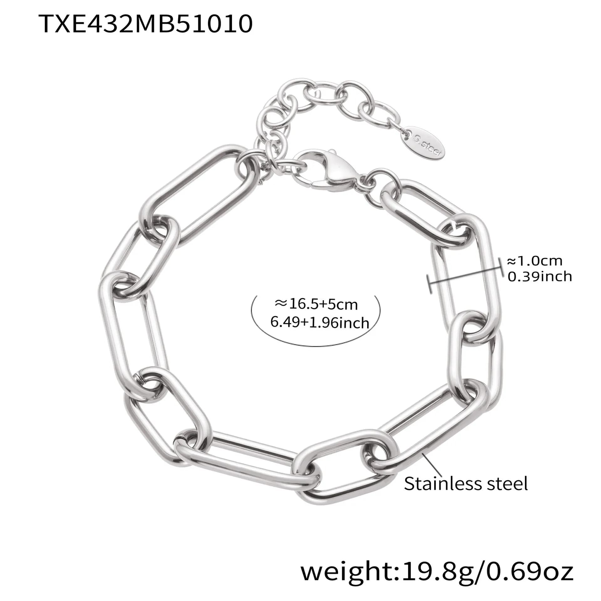 Amaiyllis – collier et Bracelet en chaîne minimaliste pour femmes, ensemble de bijoux en trombone à