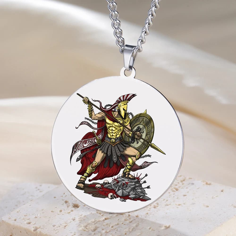 Dawapara Ares dieu de la guerre collier force Courage symbole Protection Talisman mythologie grecque