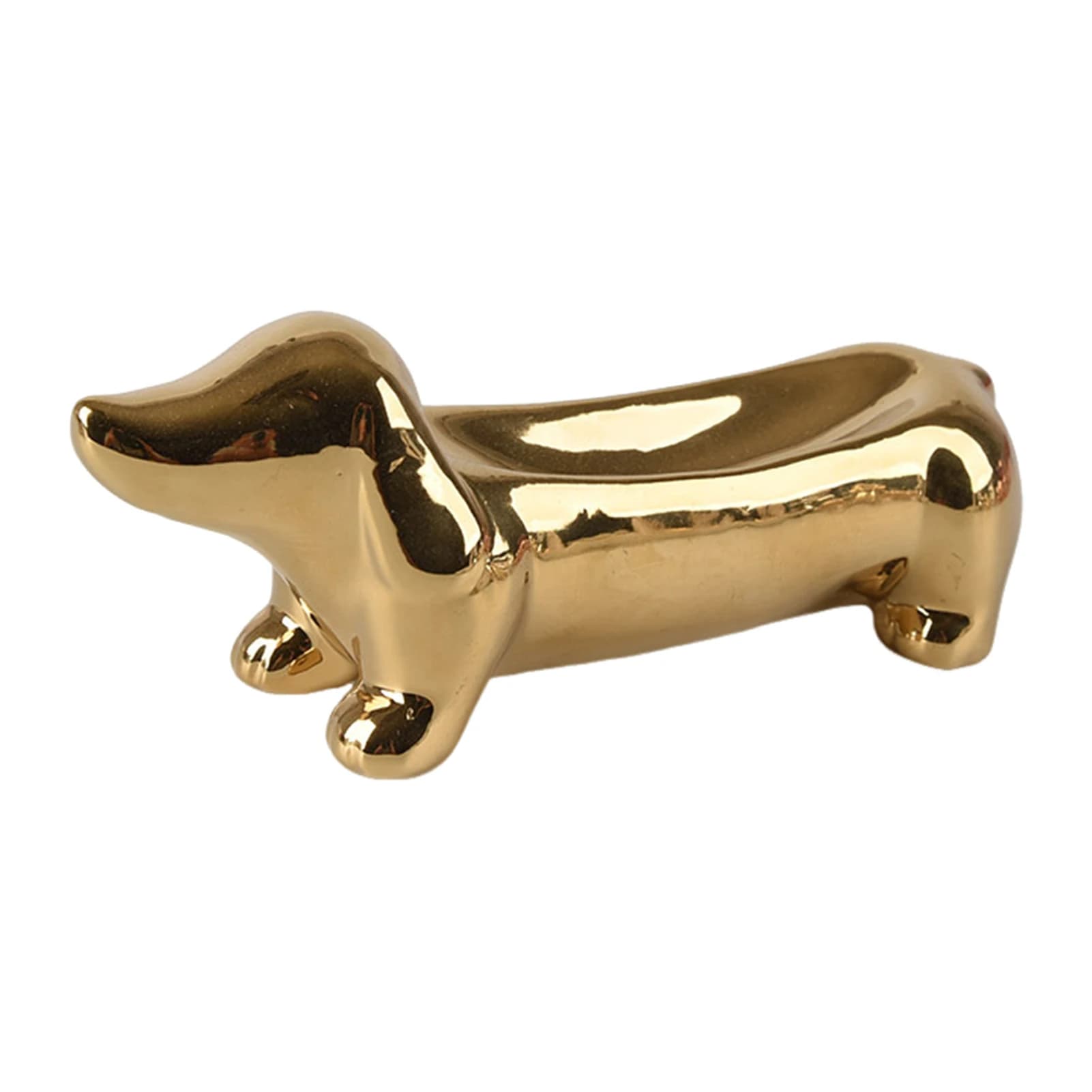 Plateau à bijoux en céramique pour chien mignon, porte-boucles d'oreilles scandinave délicates, port