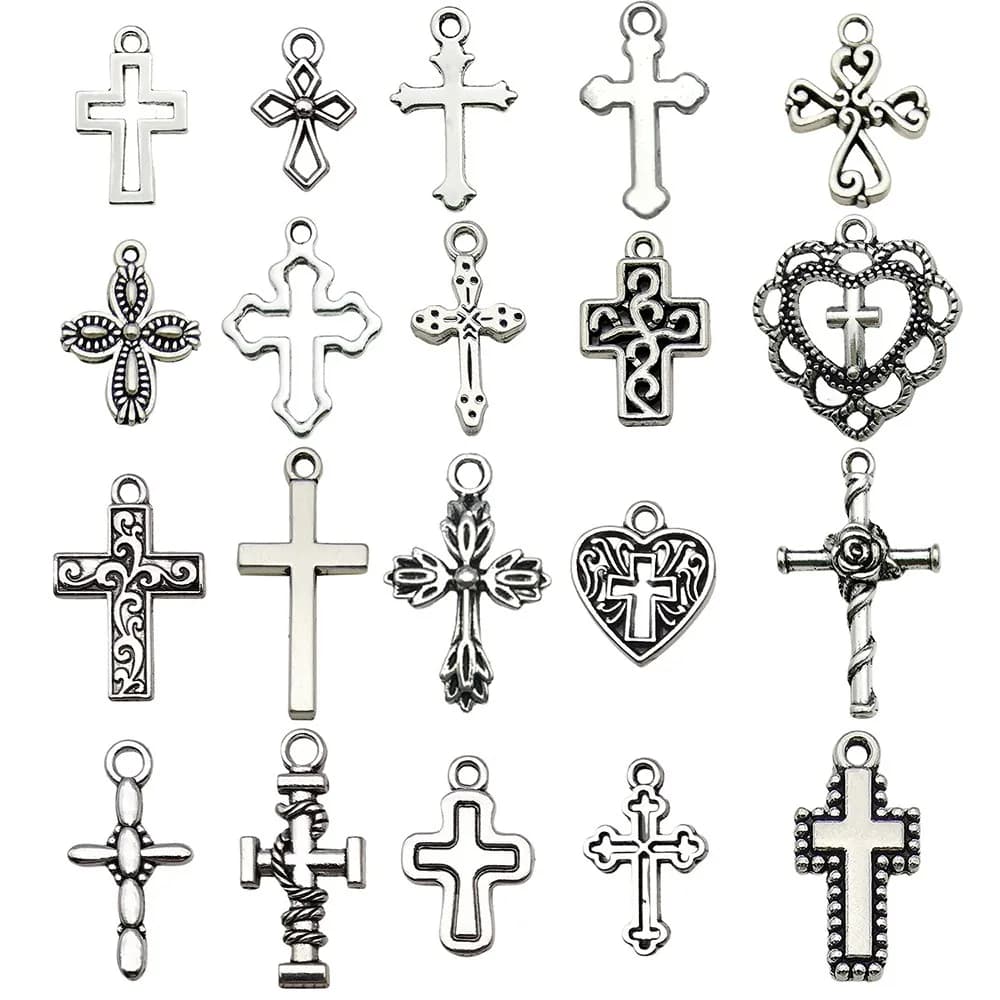 20 pièces Vintage Bracelets à bricoler soi-même fabrication de bijoux matériaux artisanat rétro croi