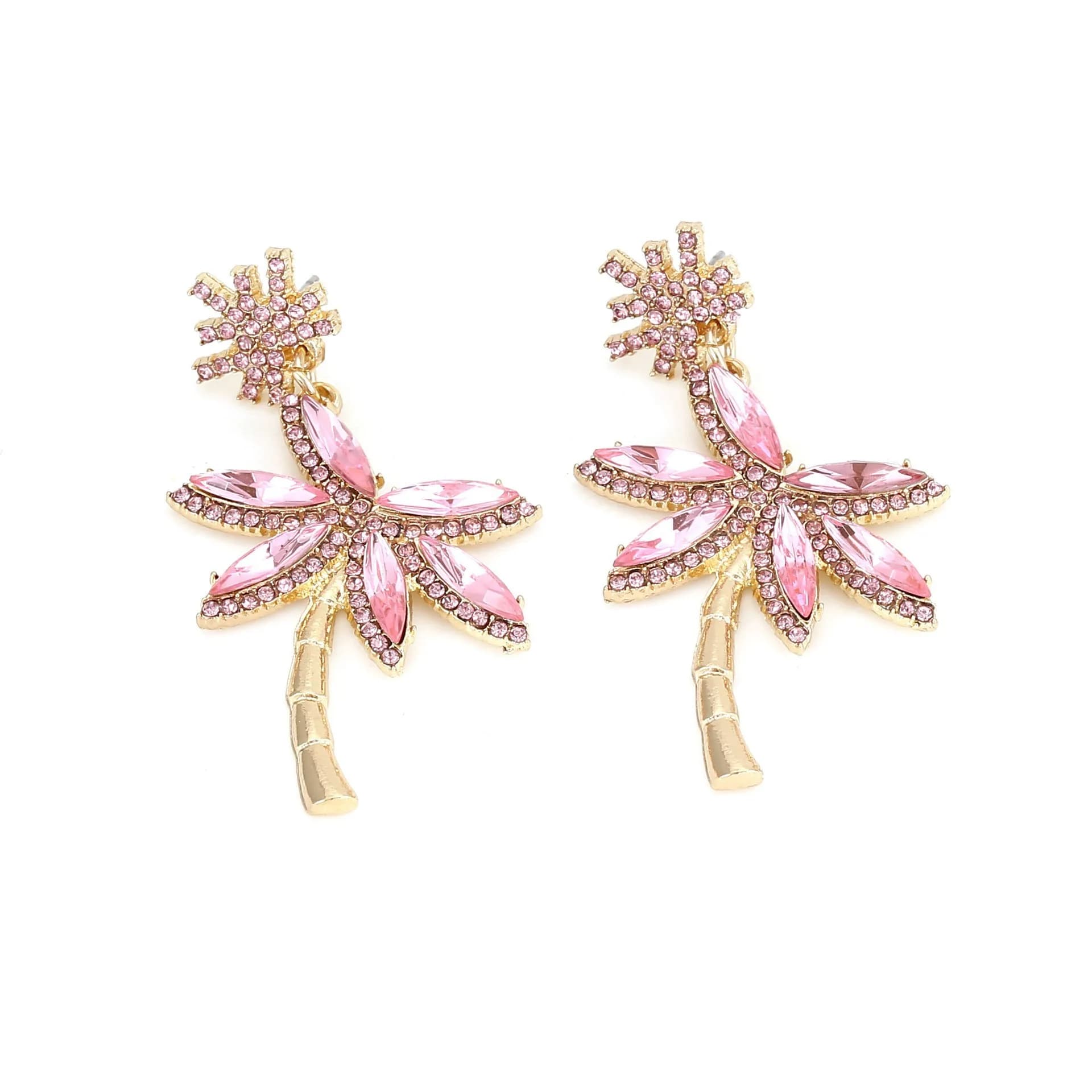 Boucles d'oreilles pendantes en alliage incrustées de diamants, motif noix de coco, nouveau design c