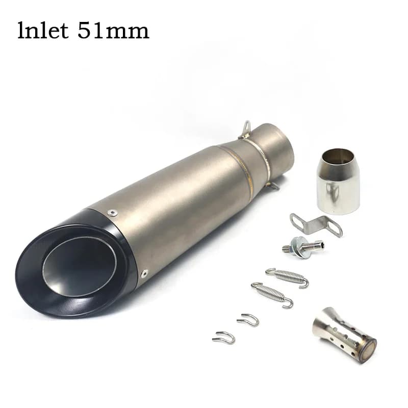 Silencieux d'échappement universel pour moto, 51mm 60mm, tuyau en acier, pour projet gp avec DB kill